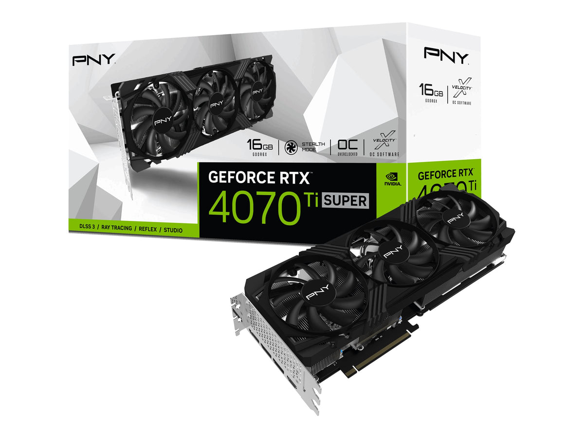 PNY GeForce RTX 4070 Ti SUPER 16GB - VERTO Overclocked Edition