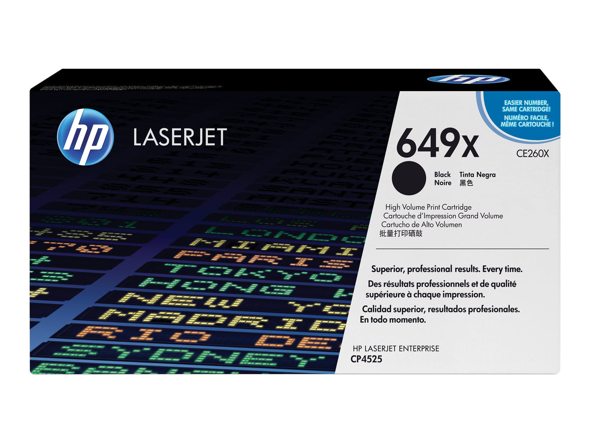 HP 649X - Hohe Ergiebigkeit - Schwarz - Original - LaserJet - Tonerpatrone (CE260X)