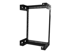 StarTech.com 15 HE wandmontage Server Rack - 30,5cm tief - Open Frame - Netzwerk Rack - 2 Post Rack - Schrank - geeignet für Wandmontage - Schwarz - 15U - 30.5 cm (12")