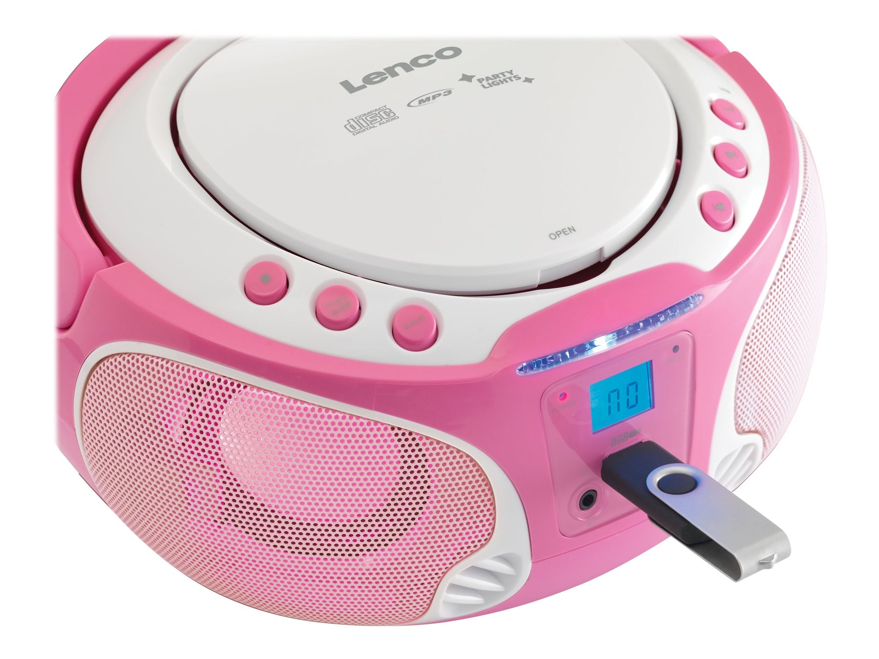 Lenco SCD-650 - Ghettoblaster - 6 Watt - pink