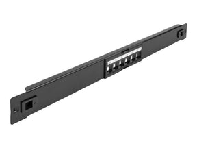 Delock Patchpanel (Blindblech) - Rack montierbar - Schwarz - 1U - 48.3 cm (19")