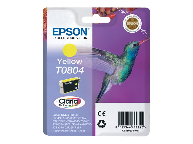 Epson T0804 - 7.4 ml - Gelb - original - Blisterverpackung