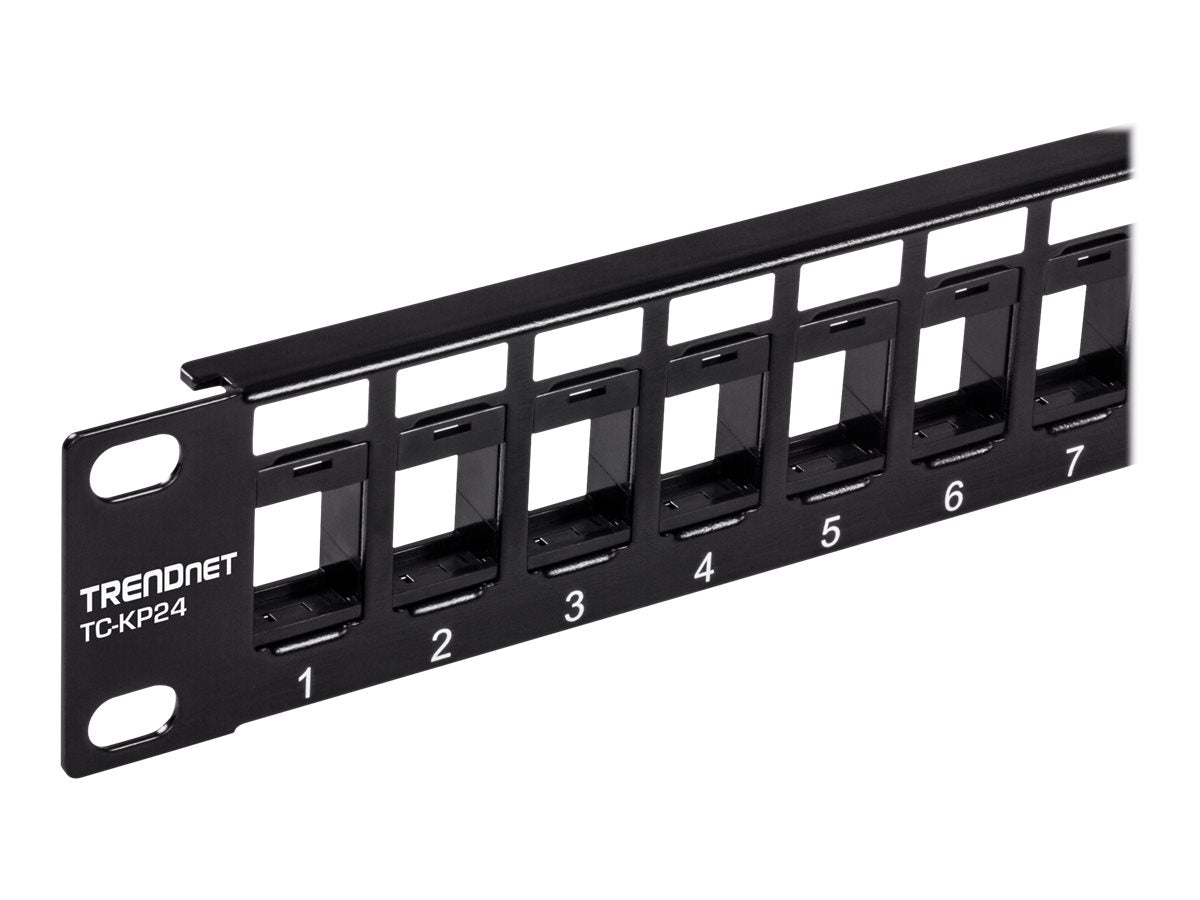 TRENDnet TC-KP24 - Patchpanel (Blindblech) - Rack montierbar - 1U - 48.3 cm (19")