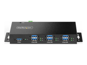 StarTech.com 7-Port Managed USB Hub with 7x USB-A, Heavy Duty with Metal Industrial Housing, ESD & Surge Protection, Wall/Desk/Din-Rail Mountable, USB 3.0/3.1/3.2 Gen 1 5Gbps