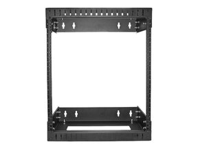 StarTech.com 12U 19" Wall Mount Network Rack, Adjustable Depth 12-20" 2 Post Open Frame Server Room Rack for AV/Data/ IT Communication/Computer Equipment/Switch with Cage Nuts & Screws - 12U Adjustable Rack (RK12WALLOA)