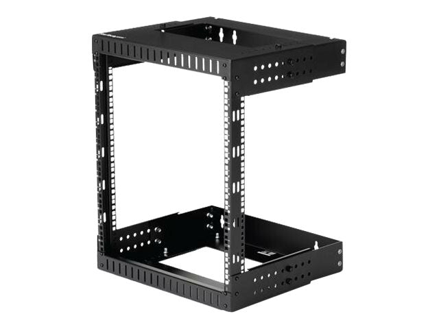 StarTech.com 12U 19" Wall Mount Network Rack, Adjustable Depth 12-20" 2 Post Open Frame Server Room Rack for AV/Data/ IT Communication/Computer Equipment/Switch with Cage Nuts & Screws - 12U Adjustable Rack (RK12WALLOA)