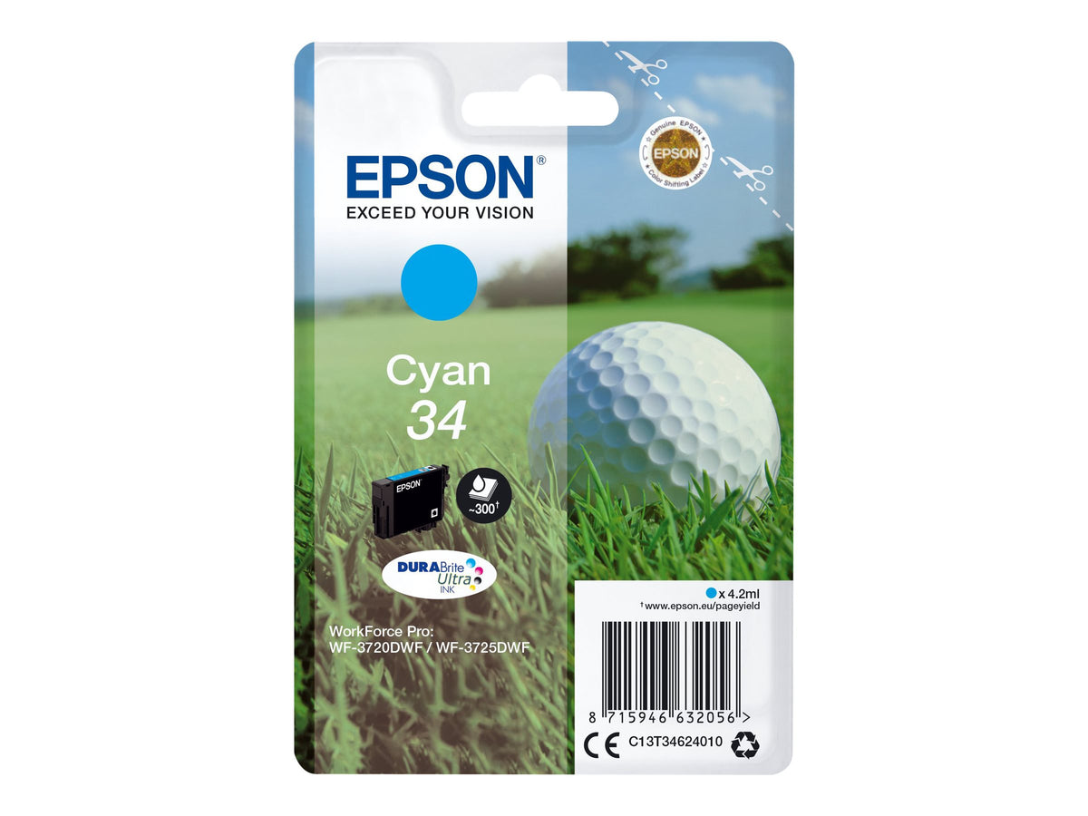 Epson 34 - 4.2 ml - Cyan - Original - Tintenpatrone