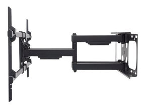 Manhattan TV & Monitor Mount, VESA 200x200 to 800x400mm, Max 75kg, LFD, Tilt & Swivel with 3 Pivots, Lifetime Warranty - Klammer - für gekrümmter LCD-Fernseher - stabiler Stahl - Schwarz - Bildschirmgröße: 94-229 cm (37"-90")