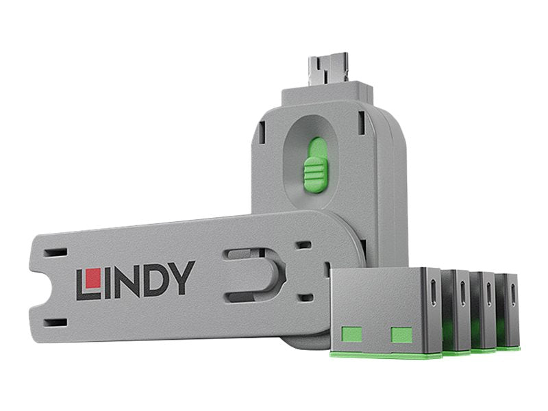 Lindy USB Port Blocker - USB-Portblocker - grün