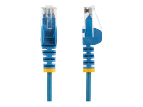 StarTech.com 2,5 m Cat6-Kabel - Schlankes Cat6-Patchkabel - Blau - Snagless RJ45-Anschlusse - Gigabit-Ethernet-Kabel - 28 AWG - Patch-Kabel - RJ-45 (M)