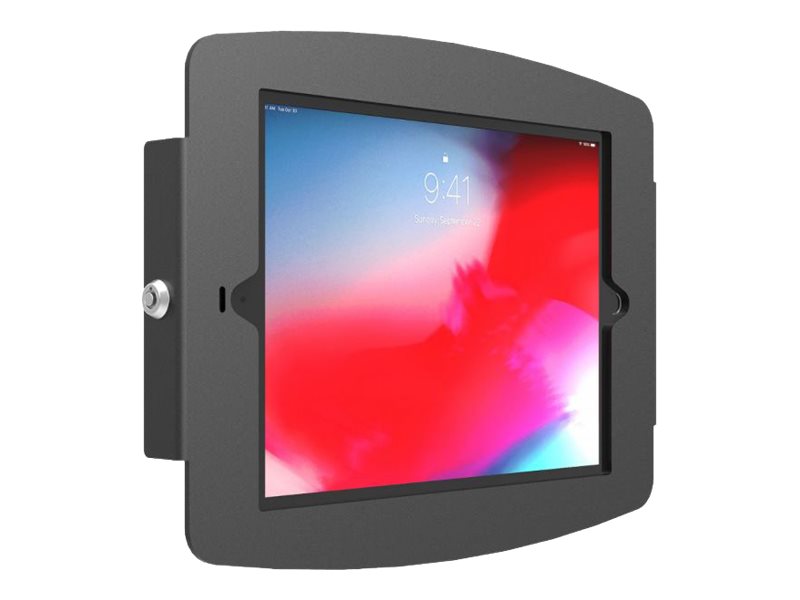 Compulocks iPad 10.2" Space Enclosure Wall Mount - Gehäuse - für Tablett - verriegelbar - hochwertiges Aluminium - Schwarz - Bildschirmgröße: 25.9 cm (10.2")