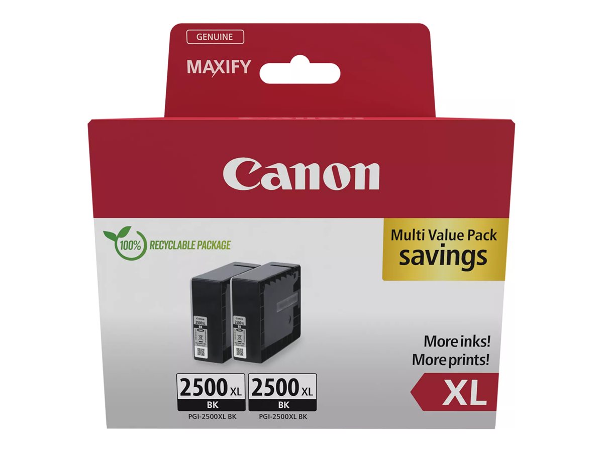 Canon PGI-2500XL BK Twin Pack - 2er-Pack - 70.9 ml