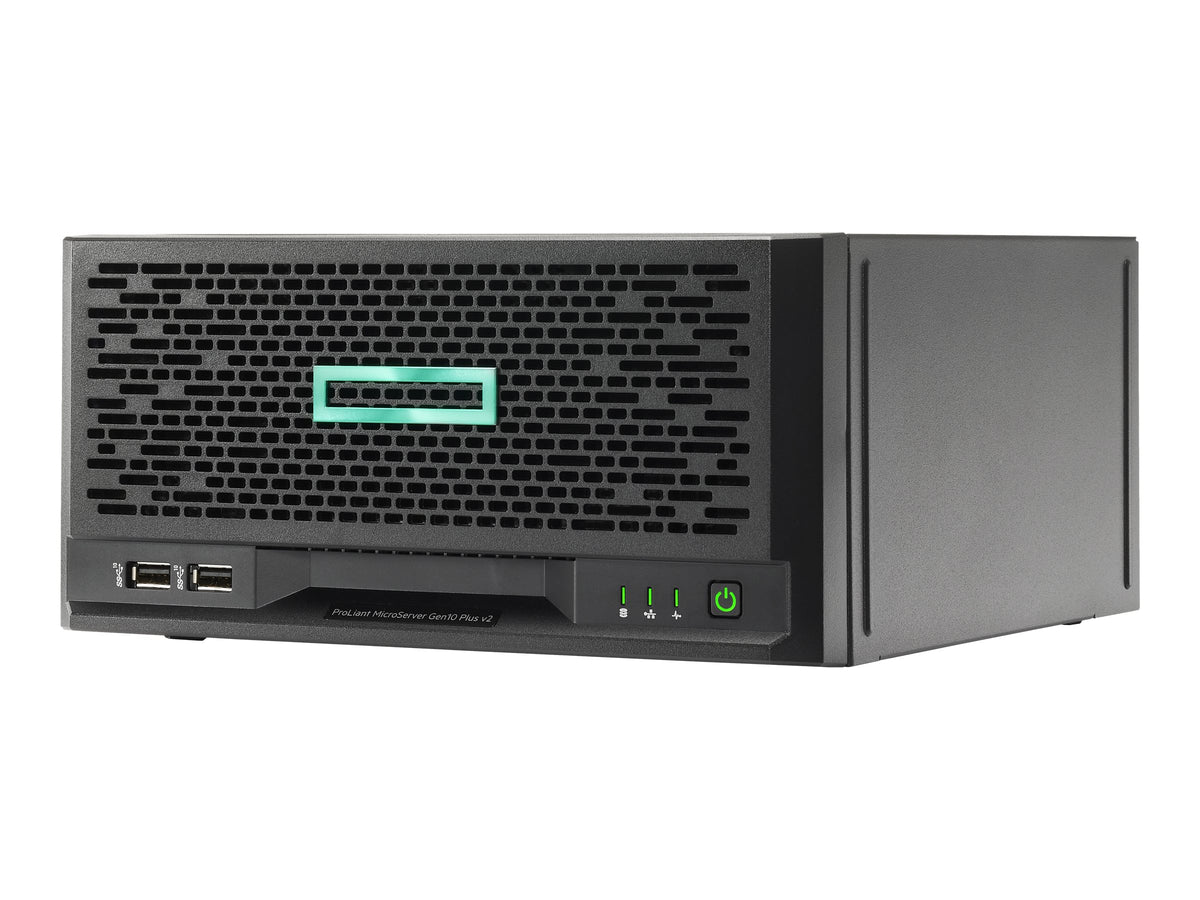 HPE ProLiant MicroServer Gen10 Plus v2 Performance 2 - Server - Ultra-Micro-Tower - 1-Weg - 1 x Xeon E-2314 / 2.8 GHz - RAM 16 GB - SATA - nicht Hot-Swap-fähig 8.9 cm (3.5")