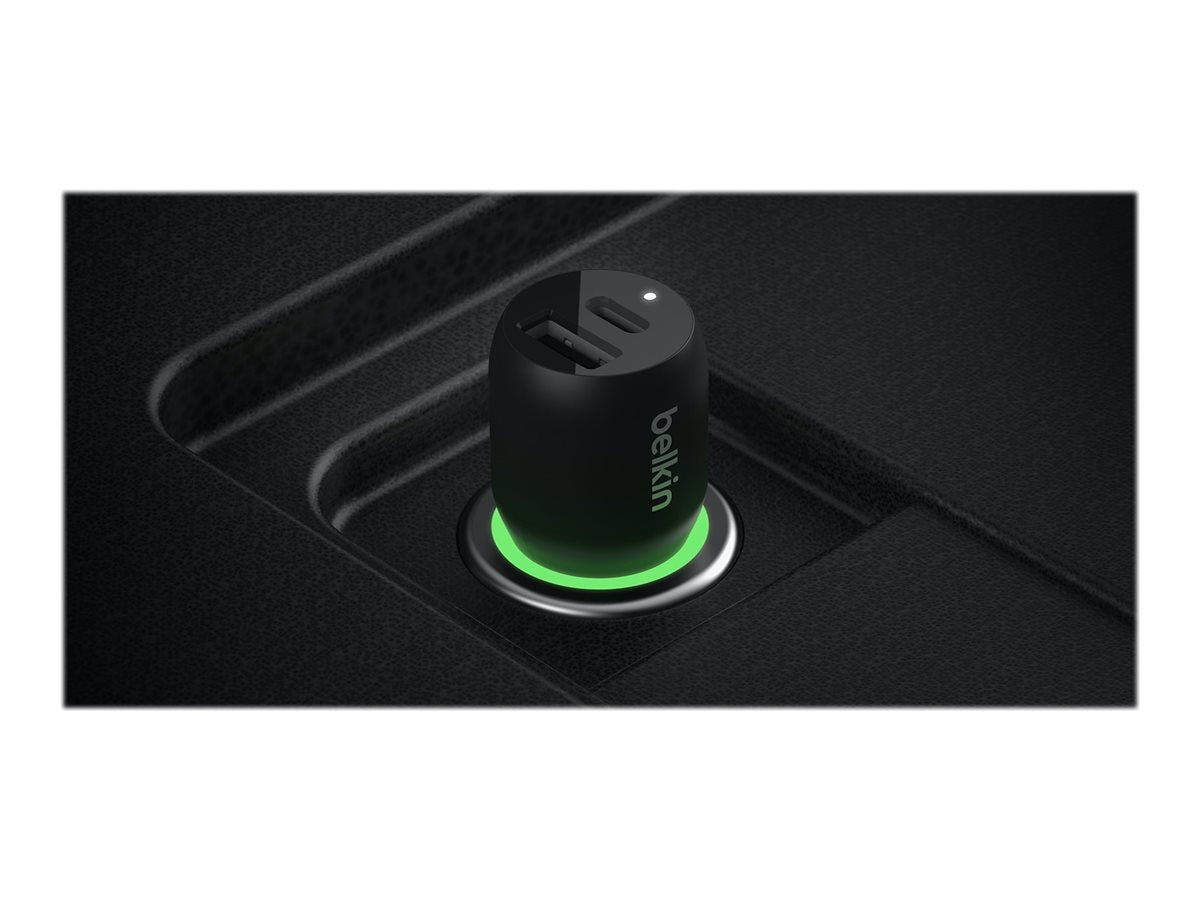 Belkin BOOST UP Dual Car Charger with PPS 37W - Auto-Netzteil - 37 Watt - PD 3.0 - 2 Ausgabeanschlussstellen (USB, 24 pin USB-C)