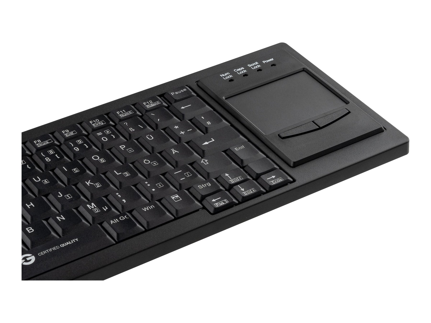 GETT CleanType Xtra Touch WL - Tastatur - mit Touchpad