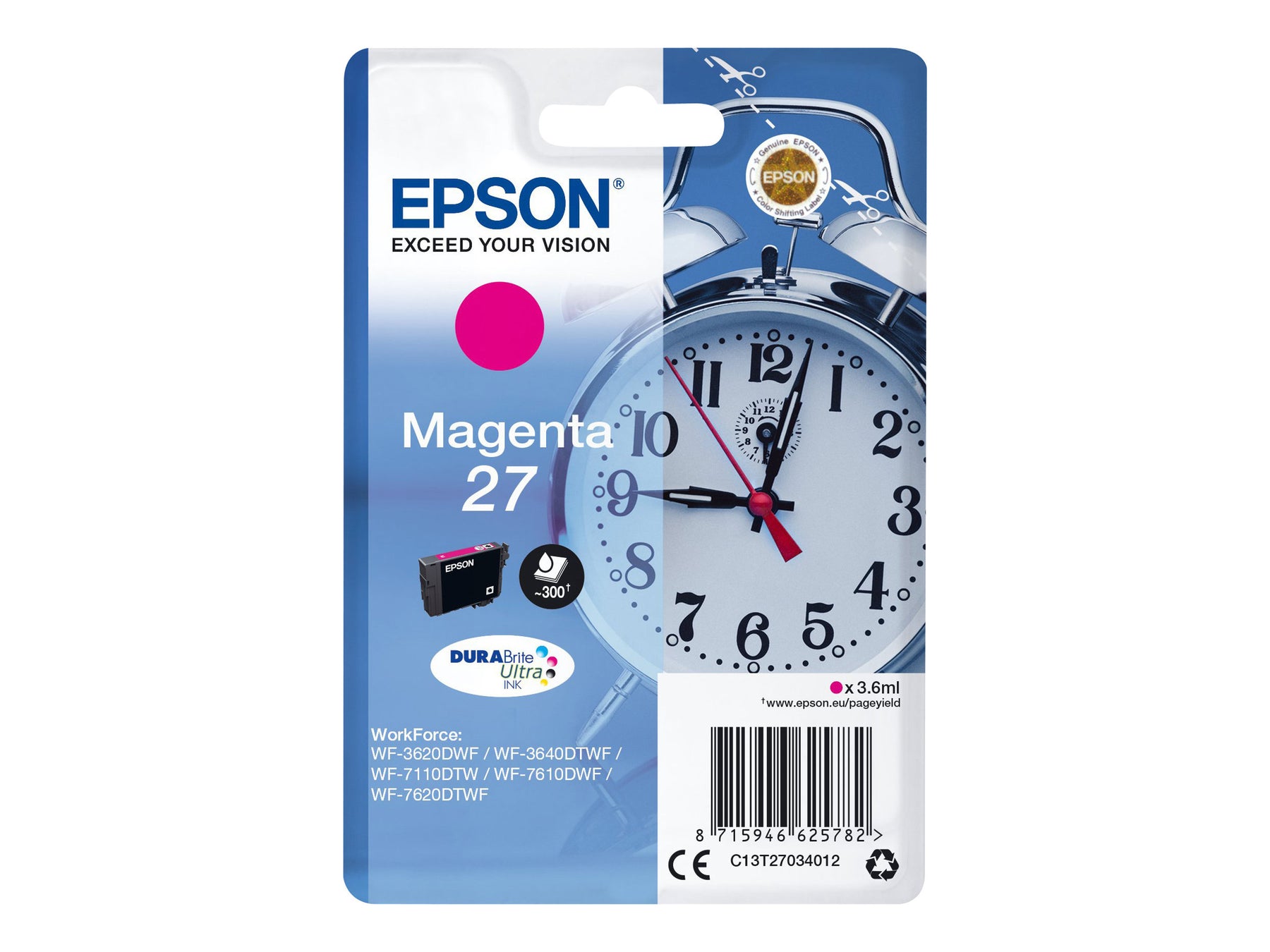 Epson 27 - 3.6 ml - Magenta - Original - Tintenpatrone