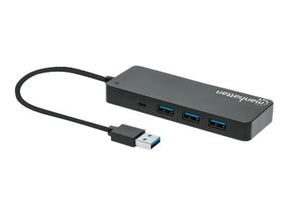 Manhattan USB-A Dock/Hub, Ports (x7): USB-A (x7)