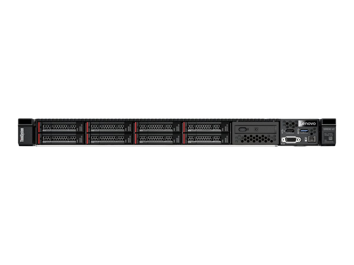 Lenovo ThinkSystem SR630 V2 7Z71 - Server - Rack-Montage - 1U - zweiweg - 1 x Xeon Silver 4309Y / 2.8 GHz - RAM 32 GB - SAS - Hot-Swap 6.4 cm (2.5")