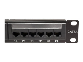 VALUE Patch Panel - Rack montierbar - RJ-45 X 24 - Schwarz - 48.3 cm (19")