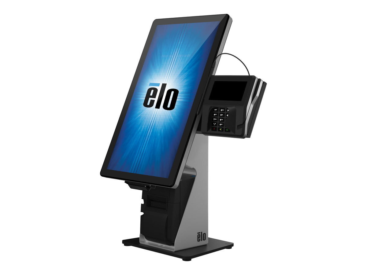 Elo Touch Solutions Elo Wallaby Self-Service Floor Base - Aufstellung - für POS-Terminal - Schwarz/Silber - Bodenaufstellung - für I-Series (15.6 Zoll, 21.5 Zoll)