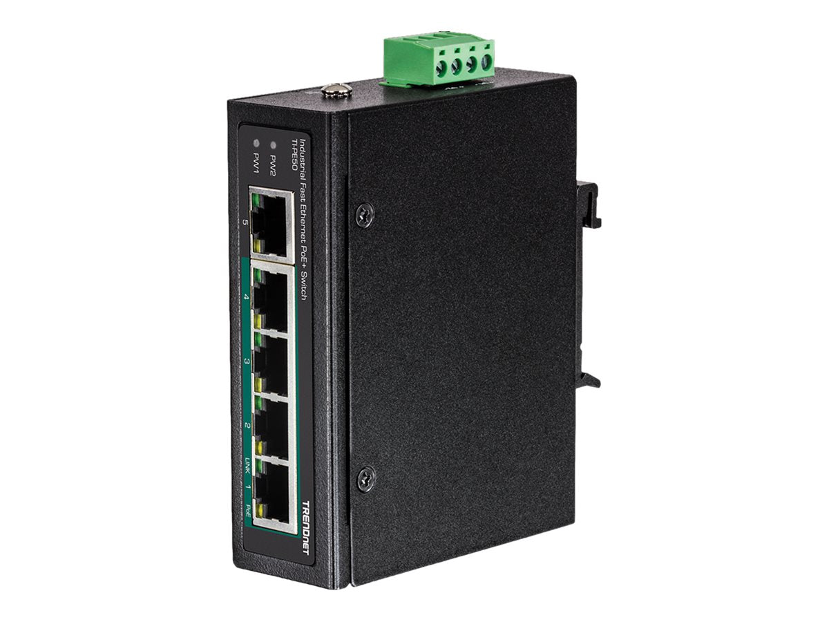 TRENDnet TI-PE50 - Switch - unmanaged - 4 x 10/100 (PoE+)