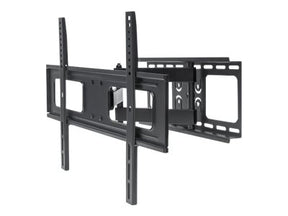 Manhattan TV & Monitor Mount, VESA 200x200 to 600x400, Max 50kg, LFD, Tilt & Swivel with 3 Pivots, Lifetime Warranty - Klammer - für LCD TV - stabiler Stahl - Schwarz - Bildschirmgröße: 94-177.8 cm (37"-70")