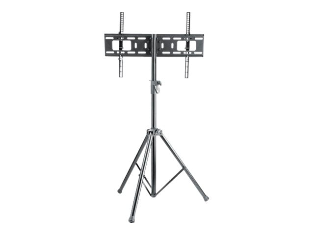 Manhattan TV & Monitor Mount, VESA 200x200 to 600x400mm, Max 35kg, LFD, Lifetime Warranty - Aufstellung - Stativ - für Flachbildschirm - Kunststoff, Stahl - Schwarz - Bildschirmgröße: 94-177.8 cm (37"-70")