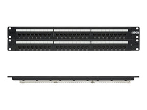 Tripp 48-Port Cat6 Cat5 Patch Panel Rackmount 110 Punch Down RJ45 Ethernet 1URM 568B - Patch Panel - CAT 6 - 48.3 cm (19")