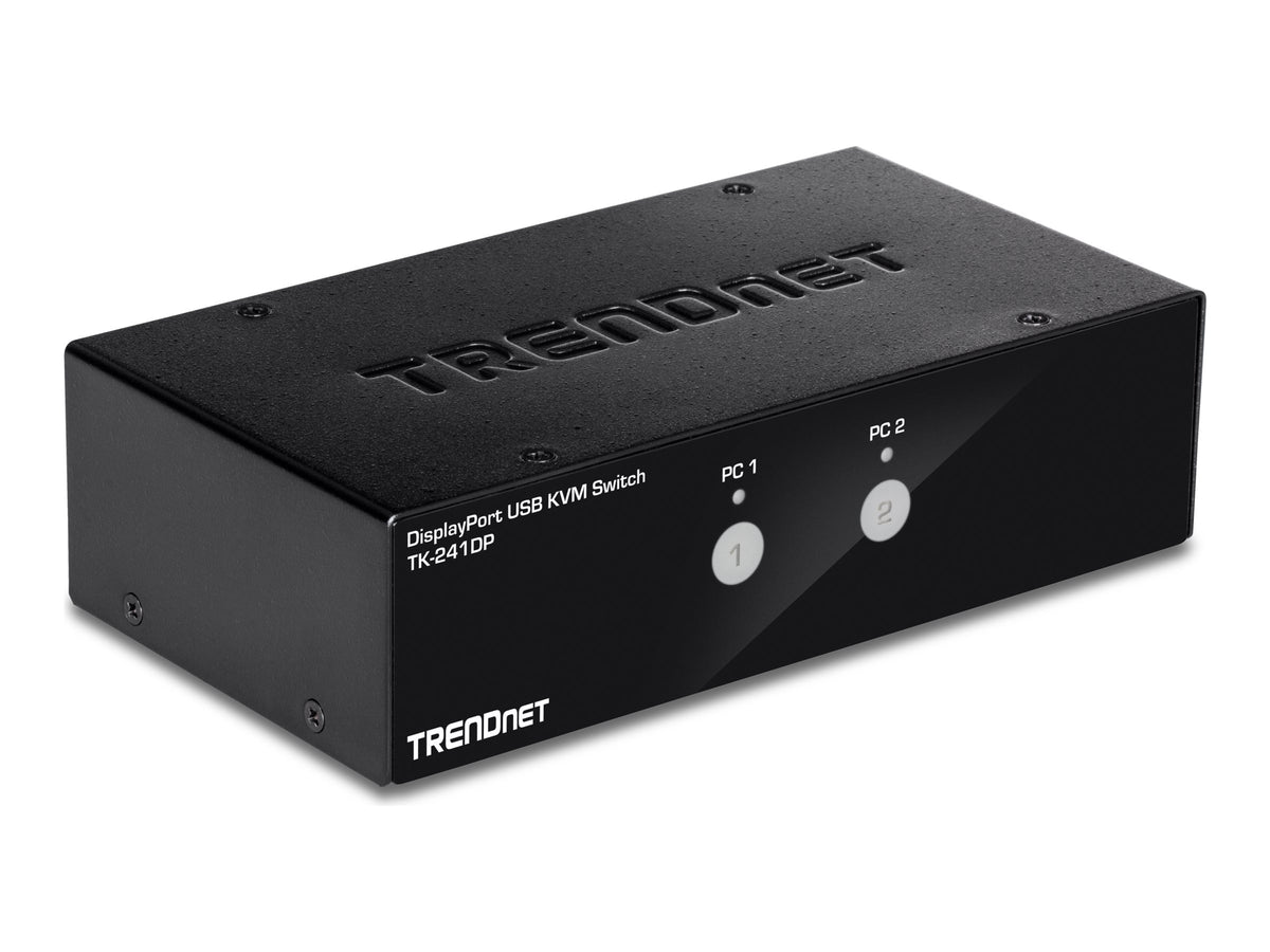 TRENDnet TK 241DP - KVM-/Audio-/USB-Switch - 2 x KVM/Audio/USB