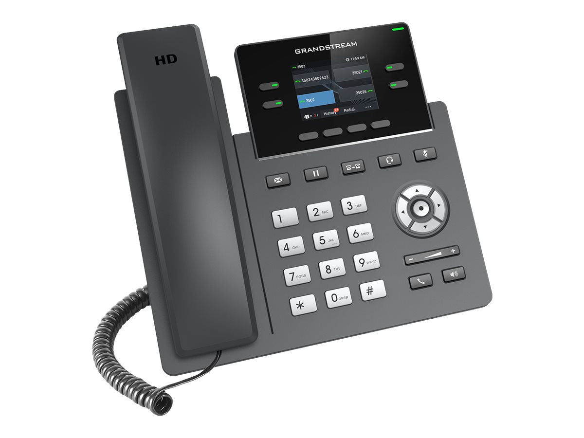 Grandstream GRP2612P - VoIP-Telefon mit Rufnummernanzeige/Anklopffunktion