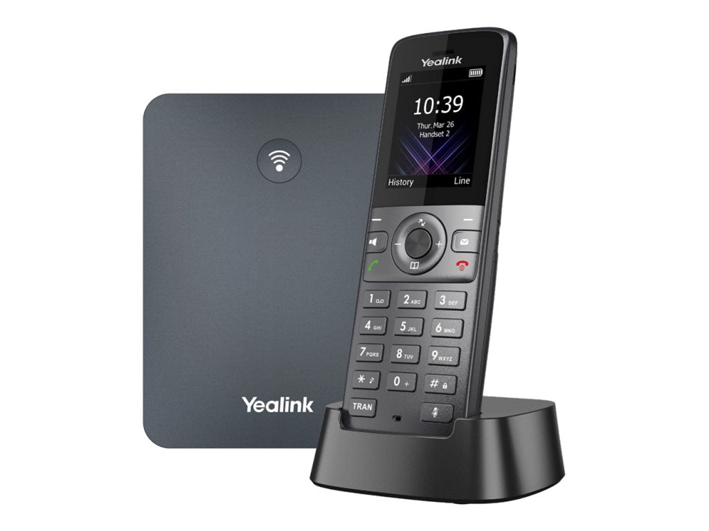 Yealink W74P - Schnurloses VoIP-Telefon - mit Bluetooth-Schnittstelle mit Rufnummernanzeige/Anklopffunktion