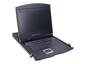 VALUE KVM-Konsole mit KVM-Switch - 8 Anschlüsse - USB - Deutsch - 48 cm (19")