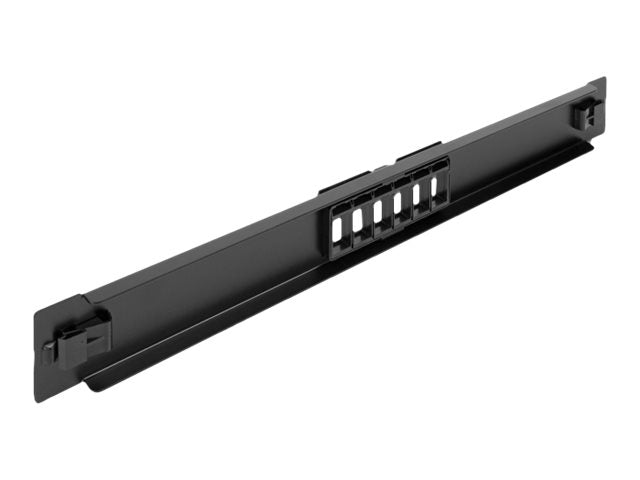 Delock Patchpanel (Blindblech) - Rack montierbar - Schwarz - 1U - 48.3 cm (19")