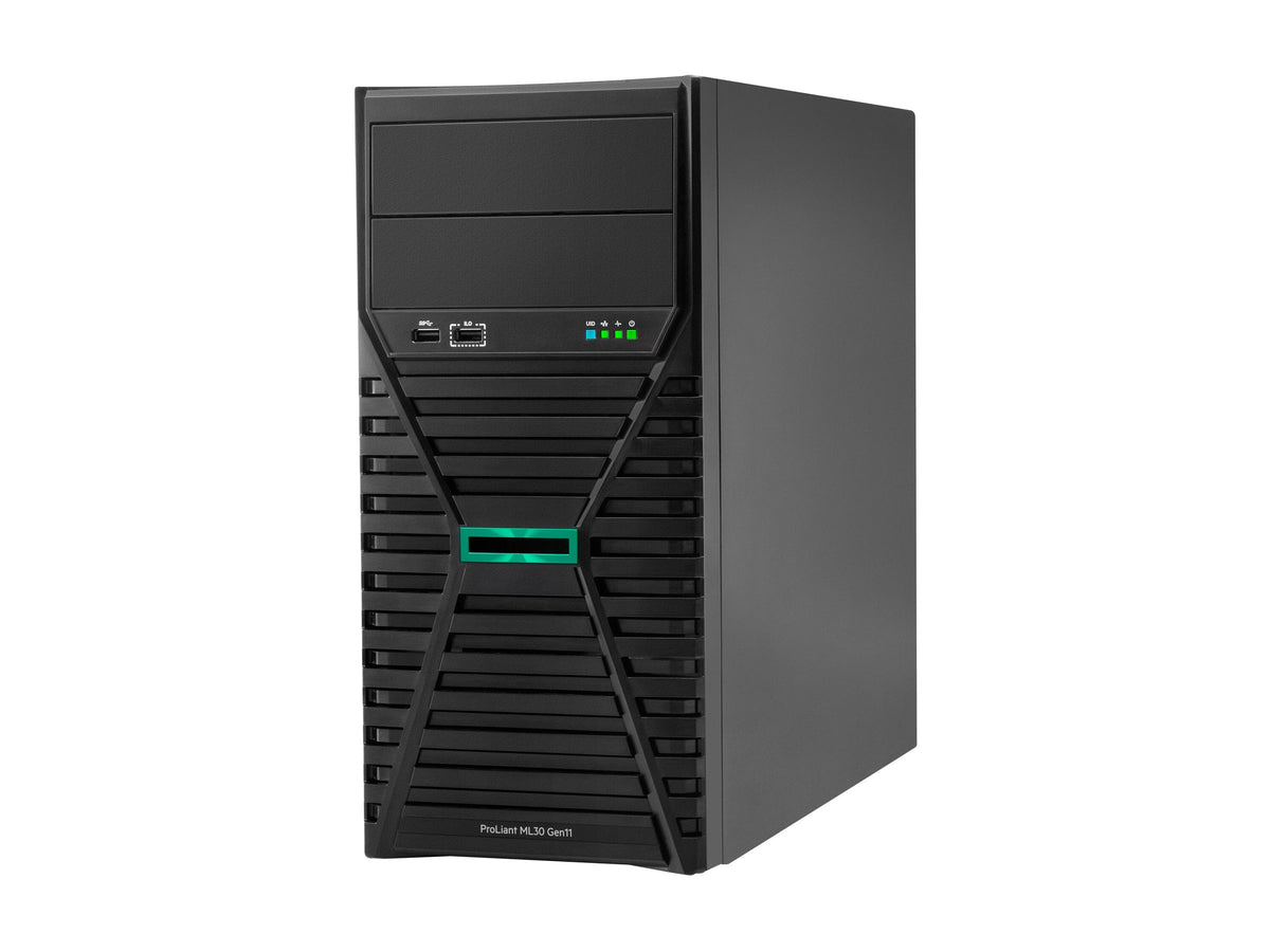 HPE ProLiant ML30 Gen11 Entry - Server - Tower - 4U - 1-Weg - 1 x Xeon E-2414 / 2.6 GHz - RAM 16 GB - SATA - nicht Hot-Swap-fähig 8.9 cm (3.5")