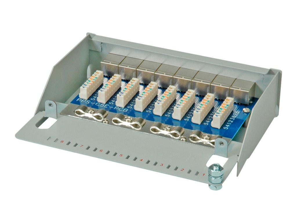 ROLINE Patch Panel - CAT 5e - Hellgrau - 8