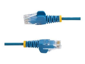 StarTech.com 2,5 m Cat6-Kabel - Schlankes Cat6-Patchkabel - Blau - Snagless RJ45-Anschlusse - Gigabit-Ethernet-Kabel - 28 AWG - Patch-Kabel - RJ-45 (M)