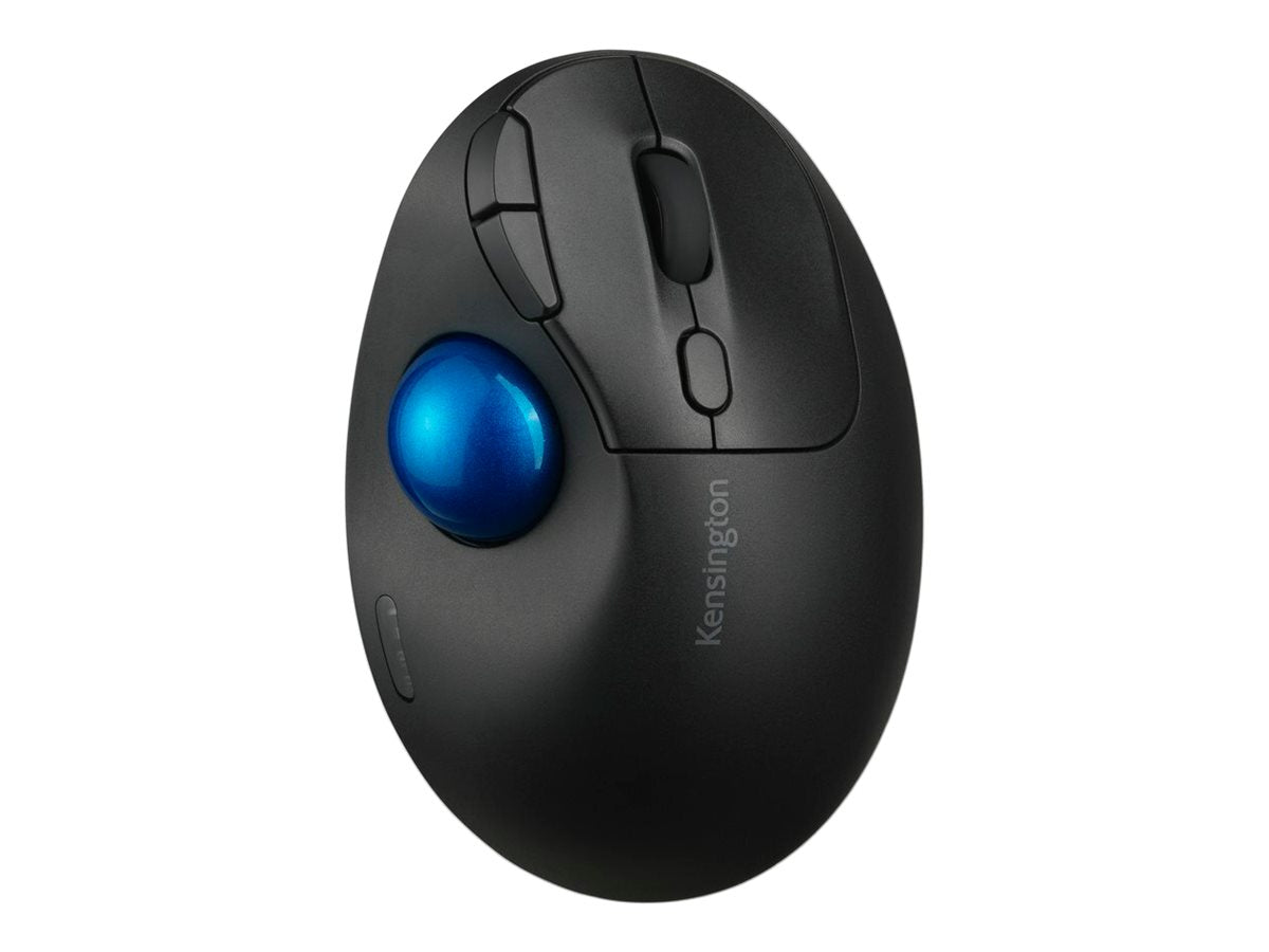 Kensington Pro Fit Ergo TB450 - Trackball - ergonomisch - optisch - 7 Tasten - kabellos - Bluetooth, 2.4 GHz - kabelloser Empfänger (USB)