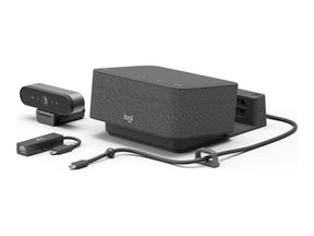 Logitech Logi Dock Focus Room Kit - Kit für Videokonferenzen (Logitech BRIO Ultra HD Pro Webcam, Logitech Logi Dock)