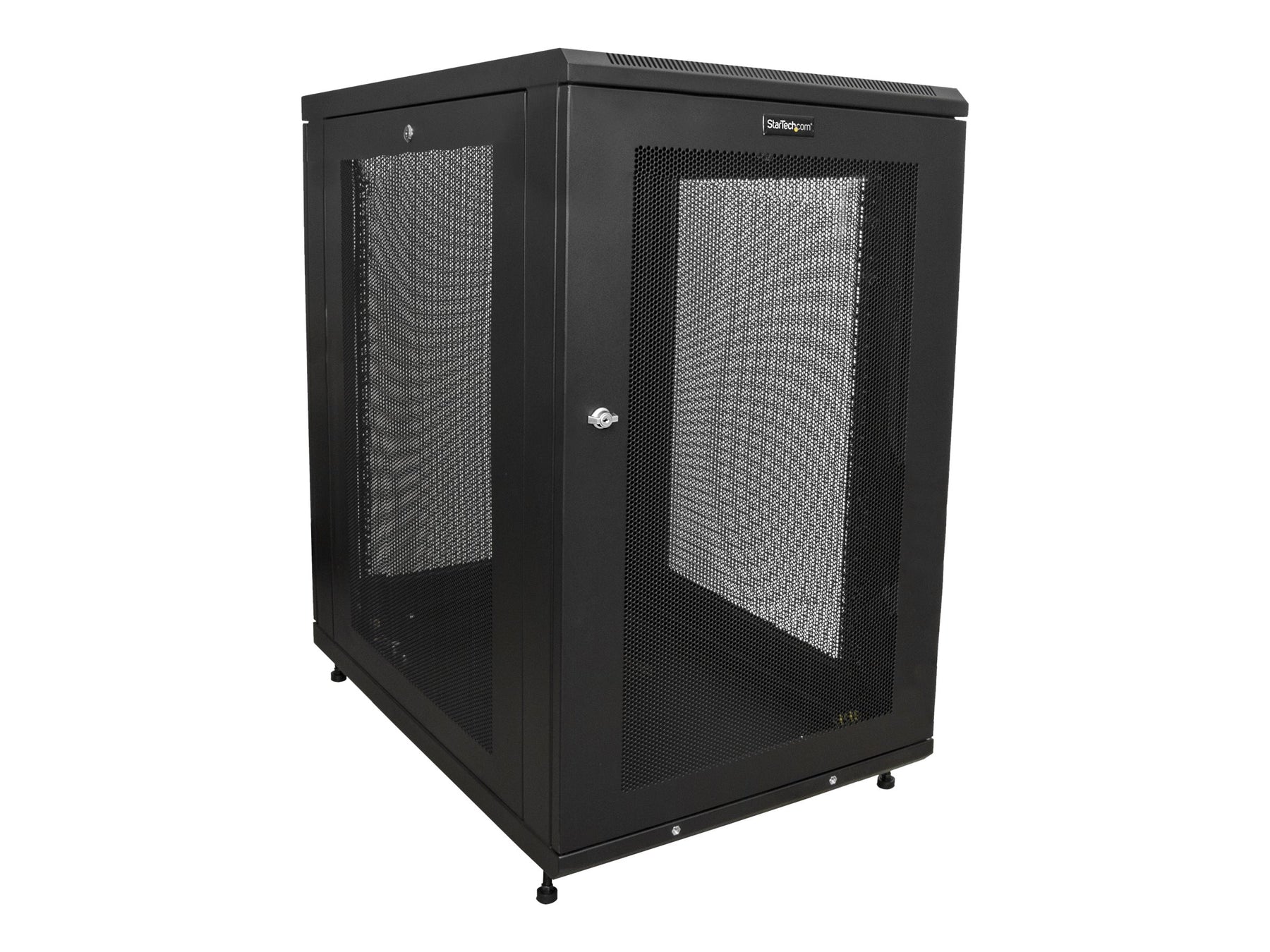 StarTech.com RK1833BKM Serverschrank (18HE, 78cm tiefes Gehäuse, Netzwerk Server Schrank, Datenschrank) - Schrank Netzwerkschrank - 18U - 78.7 cm (31")