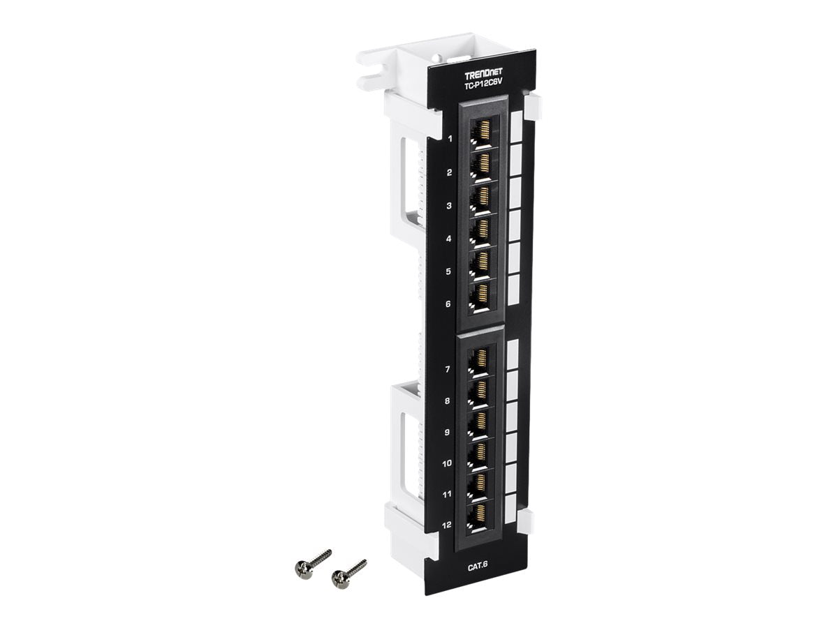 TRENDnet TC-P12C6V - Patch Panel - geeignet für Wandmontage