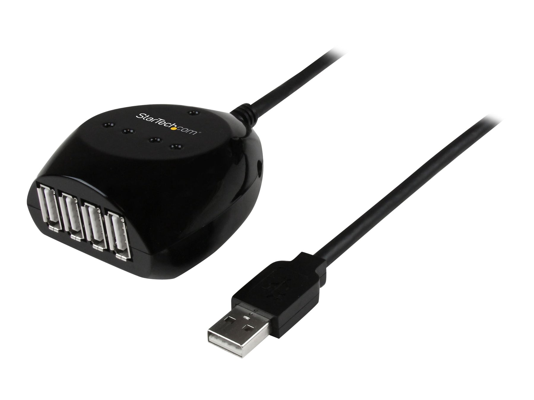 StarTech.com 15m USB 2.0 Kabel aktiv mit 4 Port USB Hub