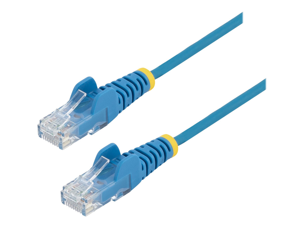 StarTech.com 2,5 m Cat6-Kabel - Schlankes Cat6-Patchkabel - Blau - Snagless RJ45-Anschlusse - Gigabit-Ethernet-Kabel - 28 AWG - Patch-Kabel - RJ-45 (M)