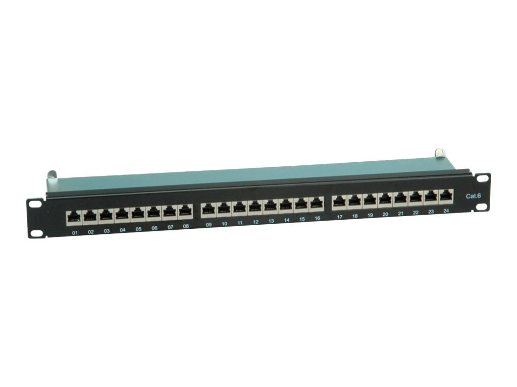 VALUE Roline Value - Patch Panel - CAT 6 - STP - RJ-45 X 24 - Schwarz - 48.3 cm (19")