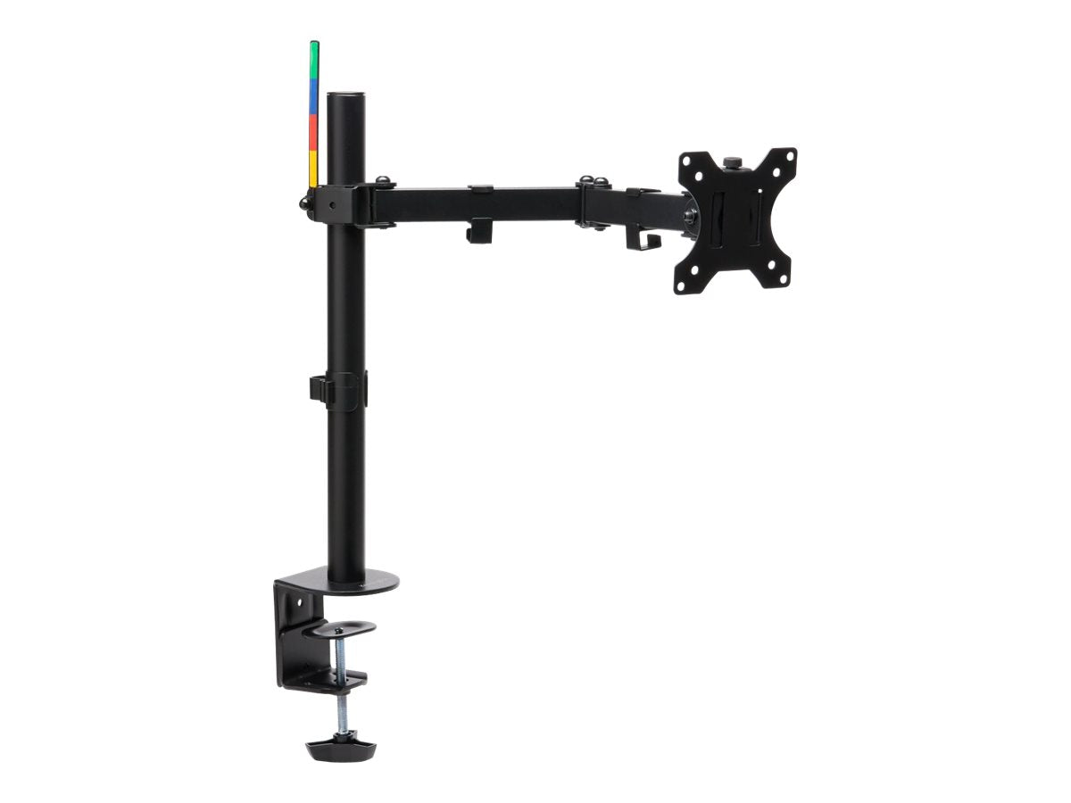 Kensington SmartFit Ergo Single Extended Monitor Arm - Befestigungskit - einstellbarer Arm - für Monitor - pulverbeschichteter Stahl - Schwarz - Bildschirmgröße: bis zu 86,4 cm (bis zu 34 Zoll)