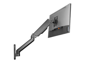 LogiLink Befestigungskit (Wandmontage) - Gasfeder - für Monitor / Curved-Monitor - Kunststoff, Aluminium, Stahl - Schwarz - Bildschirmgröße: 43.2-81.3 cm (17"-32")