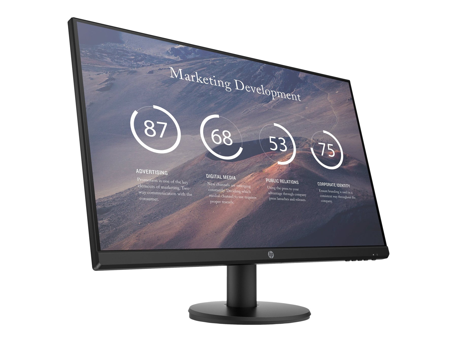 HP P27v G4 - LED-Monitor - 68.6 cm (27") - 1920 x 1080 Full HD (1080p)