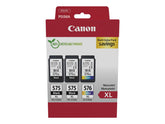 Canon PG-575XLx2/CL-576XL Multipack - 3er-Pack - Hohe Ergiebigkeit - Schwarz, Farbe (Cyan, Magenta, Gelb)