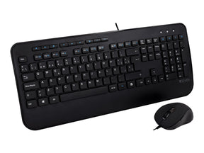 V7 CKU300ES - Tastatur-und-Maus-Set - USB - QWERTY