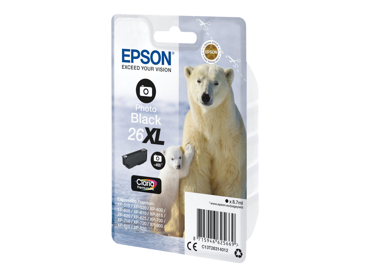 Epson 26XL - 8.7 ml - XL - Photo schwarz - Original