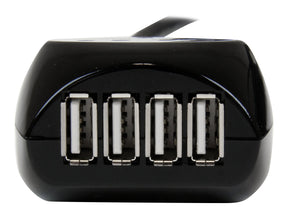 StarTech.com 15m USB 2.0 Kabel aktiv mit 4 Port USB Hub